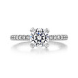 1.25ct Tacori Petite Crescent White Gold Engagement Ring (HT2545RD7W)