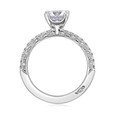 1.25 ct Tacori Petite Crescent White Gold Engagement Ring (HT2545RD7W)