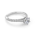 1 ct Tacori Petite Crescent White Gold Engagement Ring (HT2546RD65)