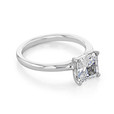 2 ct Radiant Cut Solitaire Platinum Engagement Ring (SO34-PL)