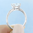 2 ct Radiant Cut Solitaire Platinum Engagement Ring (SO34-PL)