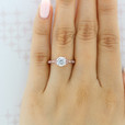 1 ct Round Pavé Platinum Engagement Ring (FG57-PL)