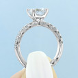 2ct Tacori Petite Crescent White Gold Engagement Ring (HT254525RD8)