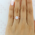 1 ct Danhov Abbraccio Swirl White Gold Engagement Ring  (AE135-WG)