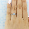 1.25 ct Tacori Petite Crescent Platinum Engagement Ring (HT2545RD7)