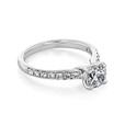 .77ct Round Shape Lab Cultivated  Diamond White Gold Engagement Ring
