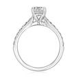 .77ct Round Shape Lab Cultivated  Diamond White Gold Engagement Ring