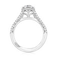 1 ct Tacori Petite Crescent White Gold Engagement Ring (HT254715RD65)