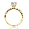 .90 ct Tacori Sculpted Crescent Yellow Gold Engagement Ring (46-2RD6-YG)