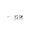 0.50 ct  Moissanite Stud Earrings set in White Gold (MST40)