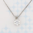 2.00 ct  Moissanite Necklace set in White Gold (5001790)