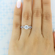 1 ct Tacori Ribbon White Gold Engagement Ring (2573SMRD65)