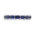 18K White Gold Tacori RoyalT Sapphire Eternity Band (HT264865BS)