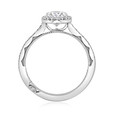1.25 ct Tacori Sculpted Crescent White Gold Engagement Ring (49OVP8X6)