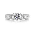 1ct Tacori Classic Crescent White Gold Engagement Ring (HT2513RD65)