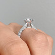 1.00 ct Tacori Petite Crescent White Gold Engagement Ring (HT254615RD65)