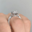 2ct Tacori Dantela Three Stone White Gold Engagement Ring (2663PR7)