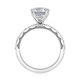 1.50 ct Tacori Sculpted Crescent White Gold Engagement Ring  (46-3RD75)