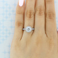 1 ct Round Gabriel Halo Engagement Ring (GC44)