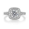 1.00 ct Round Gabriel Halo Engagement Ring (GC49)