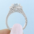 2.00 ct Round Gabriel Halo Engagement Ring (GC49A)