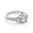 Three Stone Channel-Set Engagement Ring (MK42)