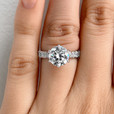 2.00 ct Round Micro-Prong White Gold Engagement Ring (EV117D)