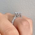 2.00 ct Round Micro-Prong White Gold Engagement Ring (EV117D)