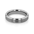 Tungsten Carbide 5mm Men's Beveled Wedding Band (FG290-5)