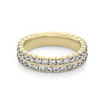 14K Yellow Gold Double Pavé Set Diamond Band (LB247-YG)