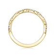 14K Yellow Gold Twist Diamond Band (FG58B-YG)