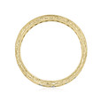 18K Yellow Gold Engraved Pavé-Set Diamond Band (LB36-YG)