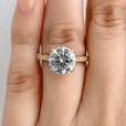 3 ct Tacori RoyalT Yellow Gold Engagement Ring (HT2627RD9)