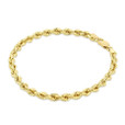 14K Yellow Gold Rope Chain Bracelet (7001256)