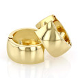14K Yellow Gold Huggie Hoop Earrings (4002159)