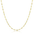 14K Yellow Gold Beaded Link Necklace (5001935)