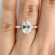 2 ct Tacori Sculpted Crescent White Gold Engagement Ring (2687OV95X7-WG)