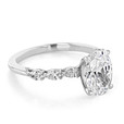 2 ct Tacori Sculpted Crescent White Gold Engagement Ring (2687OV95X7-WG)