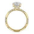 2 ct Tacori Studded Crescent Yellow Gold Engagement Ring (HT2582RD8-YG)