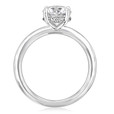 1.50 ct Round Hidden Halo Solitaire Platinum Engagement Ring (SO14-PL)