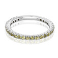 14K White Gold Yellow Sapphire Stackable Band (LB87)