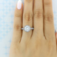 1.25 ct Tacori Blooming Beauties White Gold Engagement Ring (HT2522RD7)