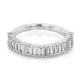 14K White Gold Baguette Diamond Band (R1178)