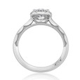 1 ct Tacori Sculpted Crescent White Gold Engagement Ring (49CU65)