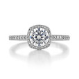 1 ct Tacori Sculpted Crescent White Gold Engagement Ring (49CUP65)