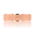 18K Rose Gold Men's Tacori Geometric Satin Wedding Band (147-6-RG)