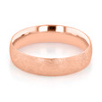 14K Rose Gold 5mm Men's Coarse Brushed Wedding Band (11-12025L-RG)