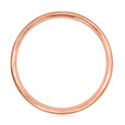 14K Rose Gold 5mm Men's Hammered Center Wedding Band (11-12055-RG)