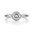 0.50 ct Tacori Sculpted Crescent White Gold Engagement Ring (52RD55)