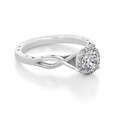 0.50 ct Tacori Sculpted Crescent White Gold Engagement Ring (52RD55)